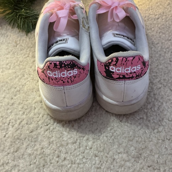 adidas White and Pink Athletic Shoes - Picture 6 of 8